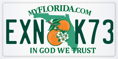 FL license plate EXNK73