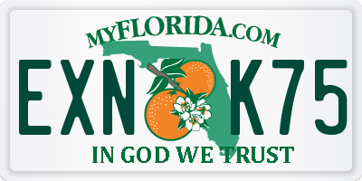 FL license plate EXNK75