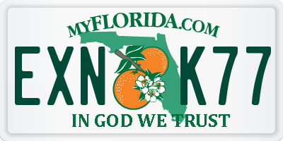 FL license plate EXNK77
