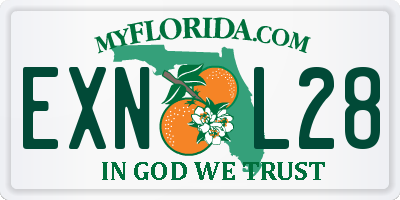 FL license plate EXNL28