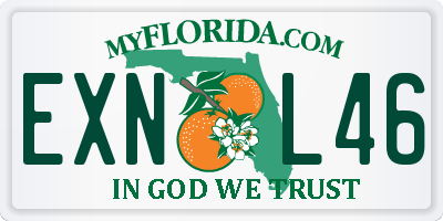 FL license plate EXNL46
