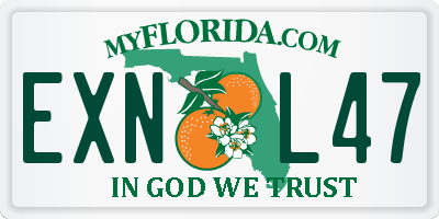 FL license plate EXNL47