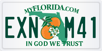 FL license plate EXNM41
