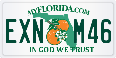 FL license plate EXNM46