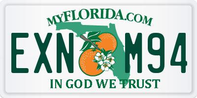 FL license plate EXNM94