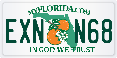 FL license plate EXNN68