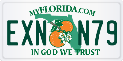 FL license plate EXNN79