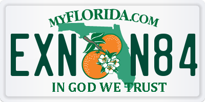 FL license plate EXNN84