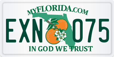 FL license plate EXNO75
