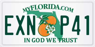 FL license plate EXNP41