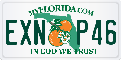 FL license plate EXNP46