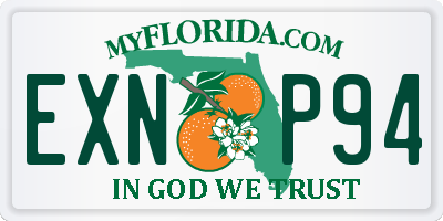 FL license plate EXNP94