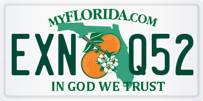 FL license plate EXNQ52