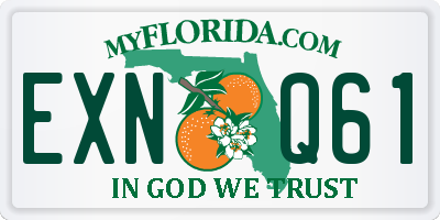 FL license plate EXNQ61