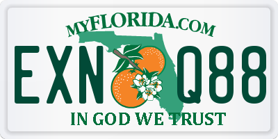 FL license plate EXNQ88
