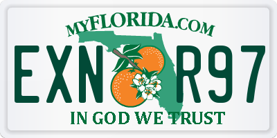 FL license plate EXNR97