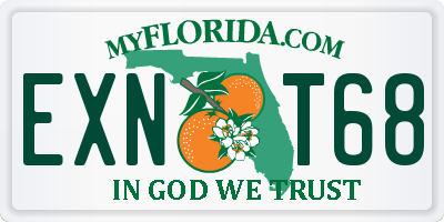 FL license plate EXNT68