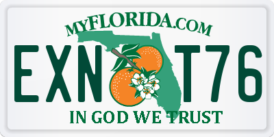 FL license plate EXNT76