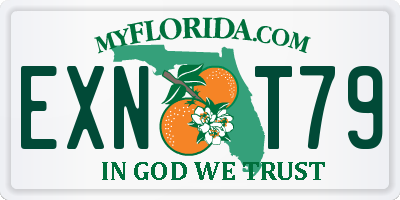 FL license plate EXNT79