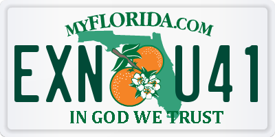 FL license plate EXNU41