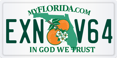 FL license plate EXNV64
