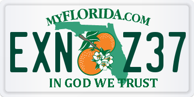 FL license plate EXNZ37