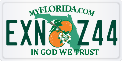 FL license plate EXNZ44