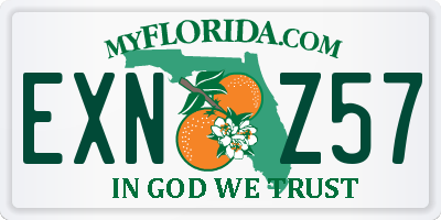 FL license plate EXNZ57
