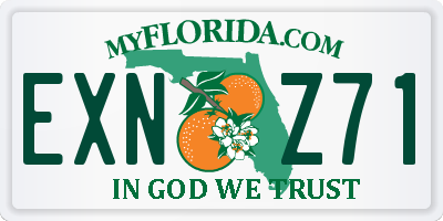 FL license plate EXNZ71