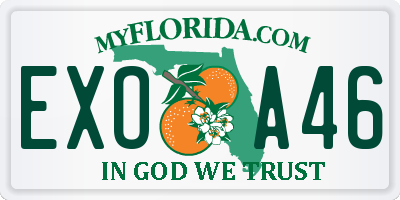 FL license plate EXOA46