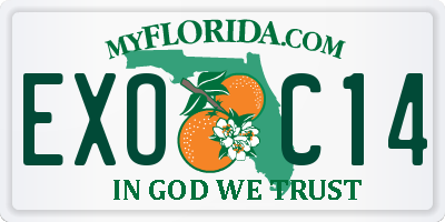 FL license plate EXOC14
