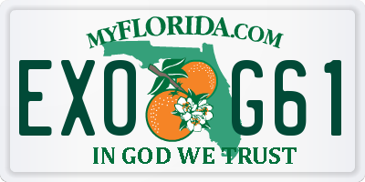 FL license plate EXOG61