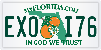 FL license plate EXOI76