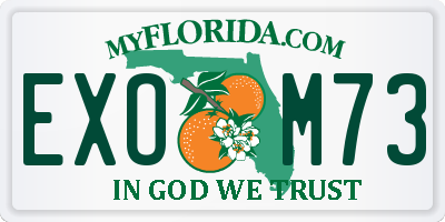 FL license plate EXOM73