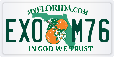 FL license plate EXOM76