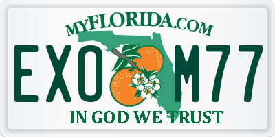 FL license plate EXOM77