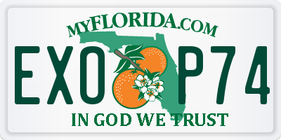 FL license plate EXOP74