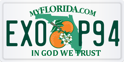 FL license plate EXOP94