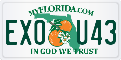 FL license plate EXOU43