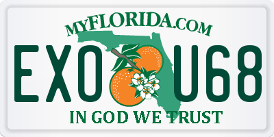 FL license plate EXOU68