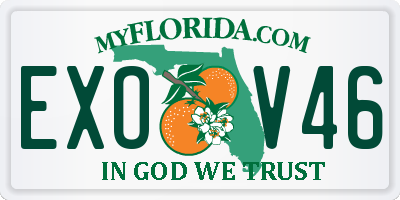 FL license plate EXOV46