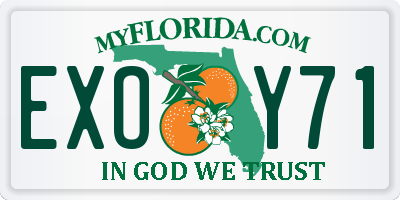 FL license plate EXOY71