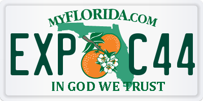 FL license plate EXPC44