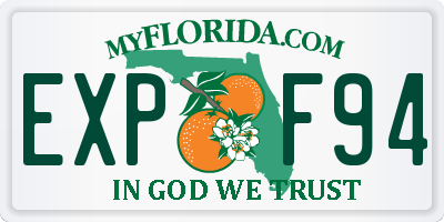 FL license plate EXPF94