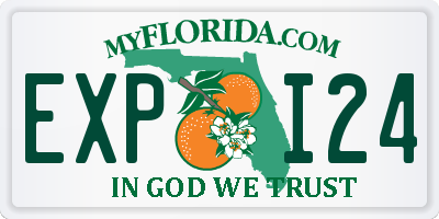 FL license plate EXPI24