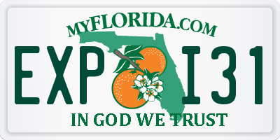 FL license plate EXPI31