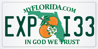 FL license plate EXPI33
