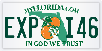 FL license plate EXPI46