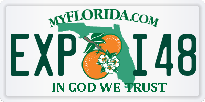 FL license plate EXPI48