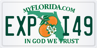 FL license plate EXPI49